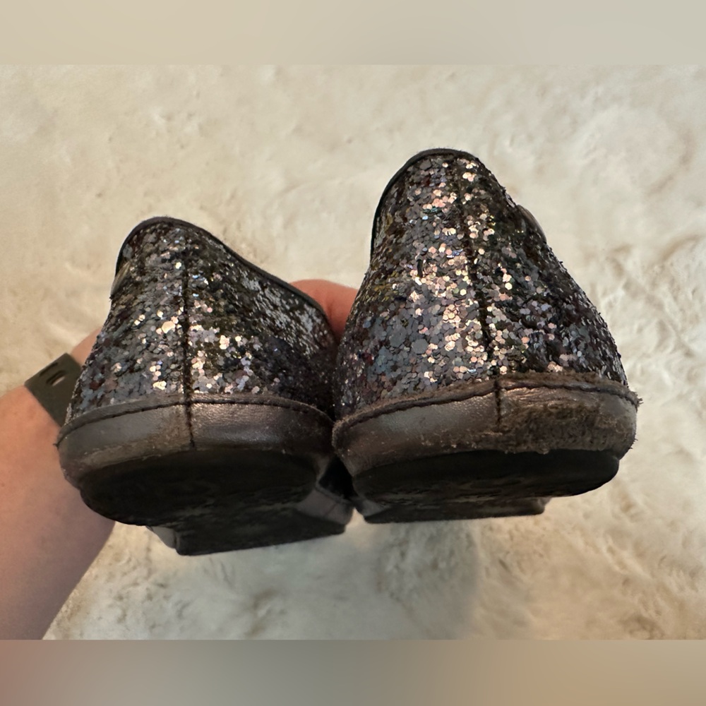 Gray glitter Ugg flats - Picture 3 of 4